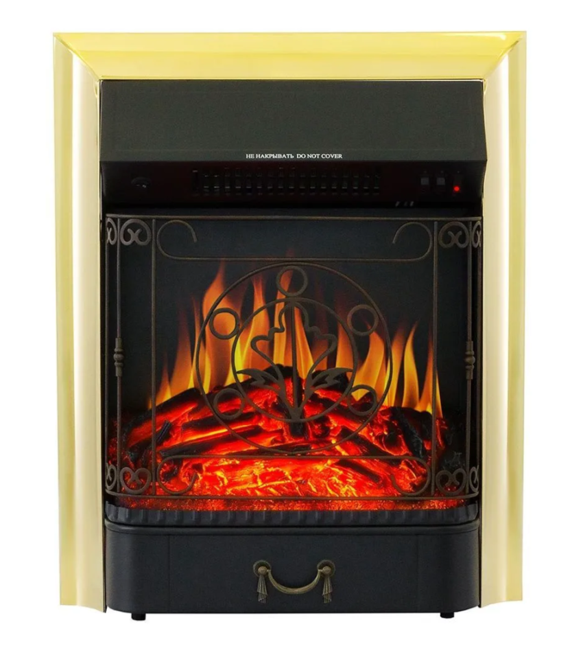 Каминокомплект Royal Flame California STD CRM (Разборный) с очагом Majestic FX Brass санд сноу
