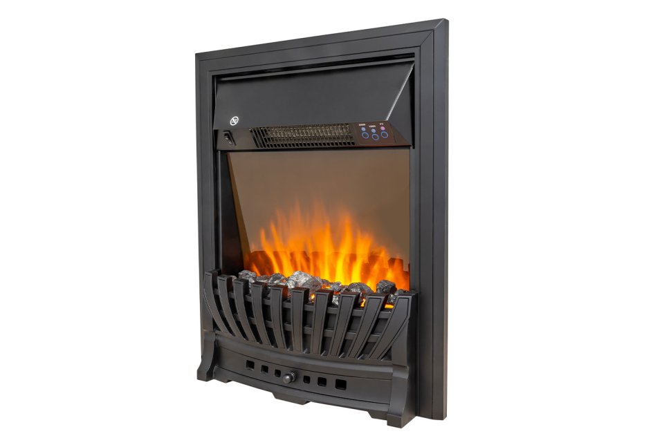 Каминокомплект Royal Flame California STD CRM (Разборный) с очагом Aspen Black санд смоук