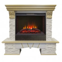 Каминокомплект RealFlame Rockland LUX 25/25,5 с очагом Sparta 25,5 LED