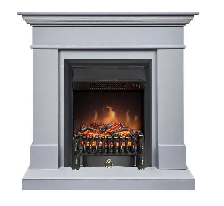 Каминокомплект Royal Flame California STD CRM (Разборный) с очагом Fobos FX Black санд смоук