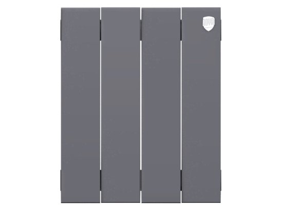 Биметаллический радиатор отопления Royal Thermo PianoForte 300 4 секции Silver Satin