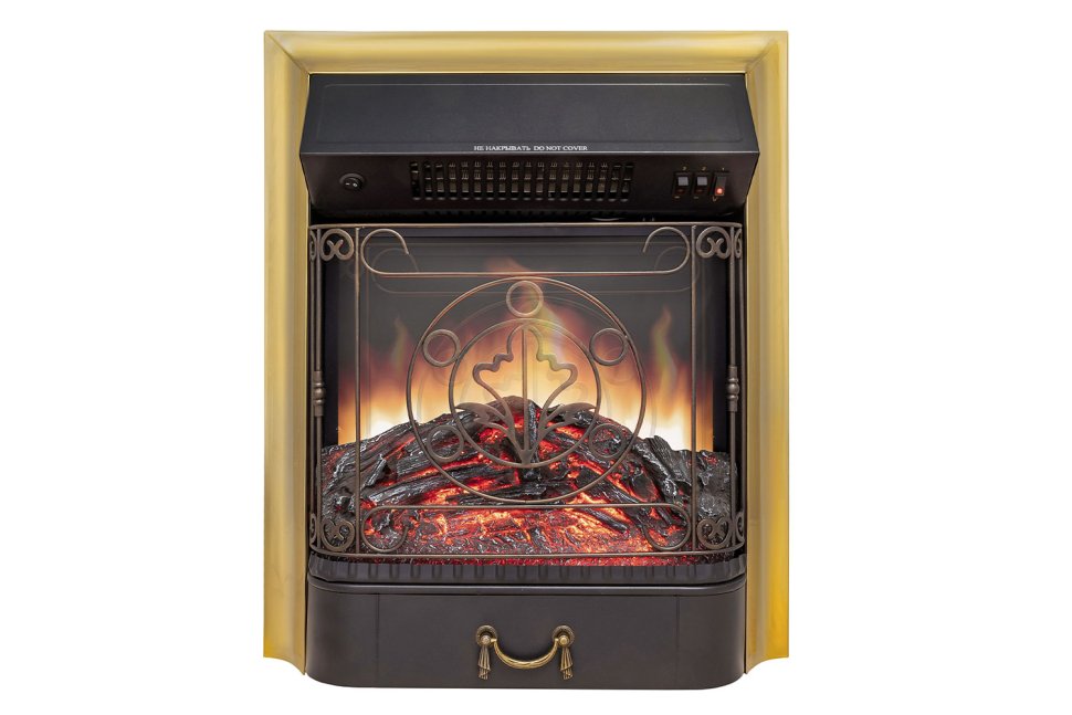 Каминокомплект Royal Flame California STD CRM (Разборный) с очагом Majestic FX M Brass санд смоук