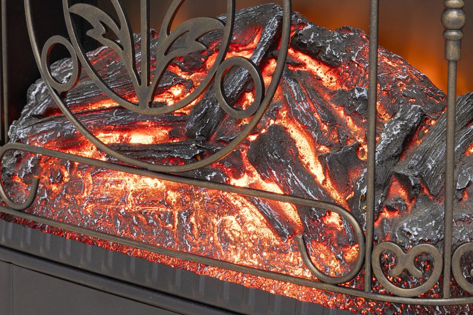 Каминокомплект Royal Flame California STD CRM (Разборный) с очагом Majestic FX M Brass санд смоук