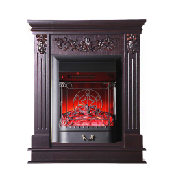 Каминокомплект Interflame Берта Люкс с очагом Majestic FX M Black темный дуб