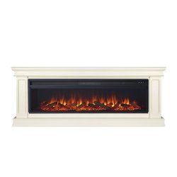 Каминокомплект Royal Flame Geneva 60 слоновая кость с патиной с очагом Vision 60 LOG LED