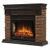 Каминокомплект Firelight Bricks Wood 30 с очагом Electrolux EFP/P-3020LS камень темный/шпон венге
